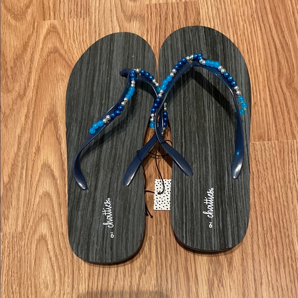 Chatties Blue Beaded Sandals